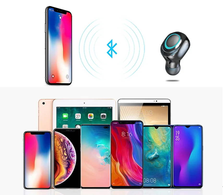 Bluetooth наушники для samsung Galaxy S10 5G S10e S9 плюс S8 S7 S6 край S5 S4 S3 Mini Note 9 8 5 4 3 2 Беспроводной наушники-капельки