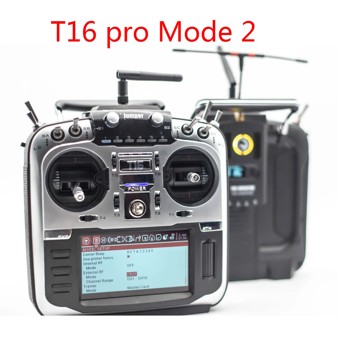 Mode 2 TX Jumper T16 pro T16 Plus Hall Gimbal с открытым исходным кодом мультипротокол радиопередатчик JP4-in-1 радиочастотный модуль 2,4G 16CH пульт дистанционного управления - Цвет: Mode 2 TX