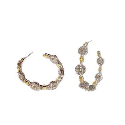 

С-образный круглые серьги высокого качества женские сапоги с украшением в виде кристаллов женские серьги с характером в ретро стиле знамен...