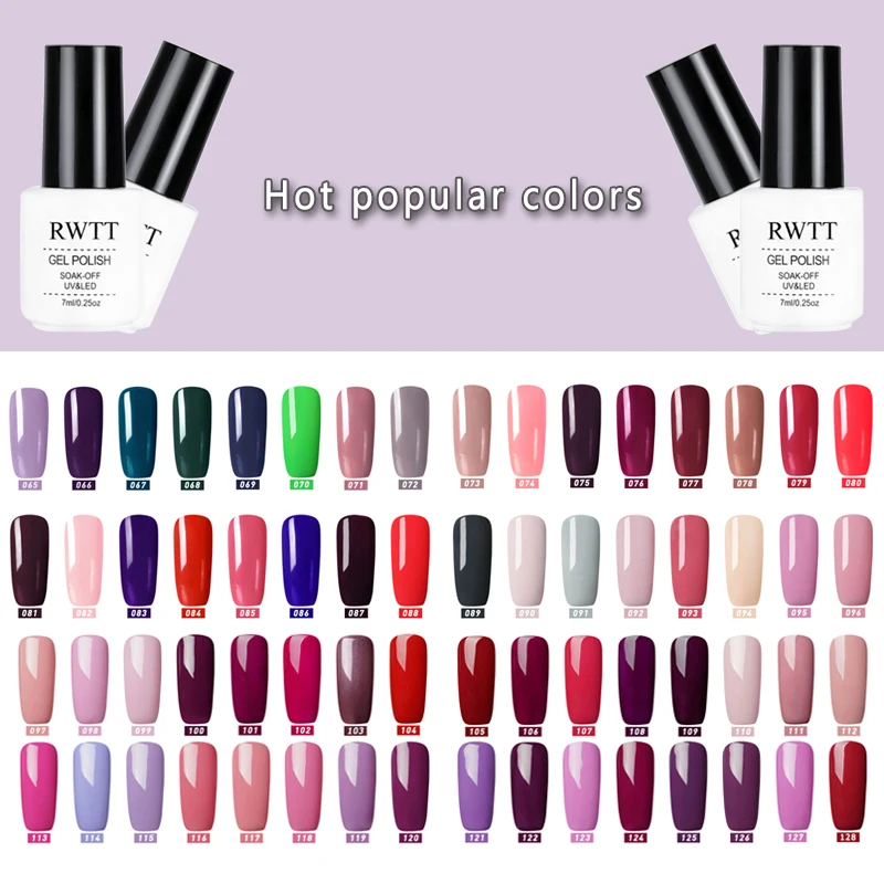 RWTT Гель лак для ногтей Набор маникюра Гибридный ногти Цвет Polygel семиперманентный