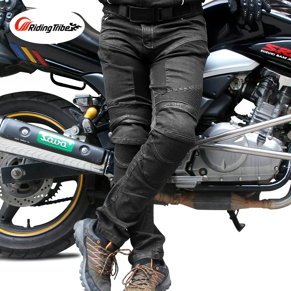 Motocross Pants Pantalon Moto Men's Jeans Motorcycle Rotective Gear Riding Racing Motorbike Dirt Bike Trousers Knee Hip Pads