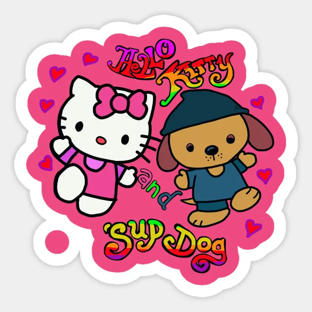 Hello kittysup наклейка с собакой для детских игрушек Водонепроницаемая DIY чемодана