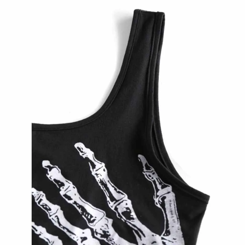 Топ женский из спандекса без рукавов с V-образным вырезом | Женская одежда