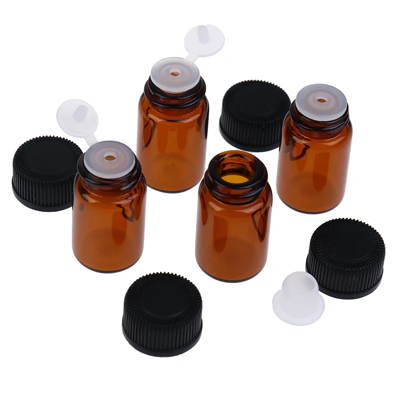 Флакон для эфирного масла Янтарный из ПВХ 2 мл 10 шт.|Многоразовые бутылки| |