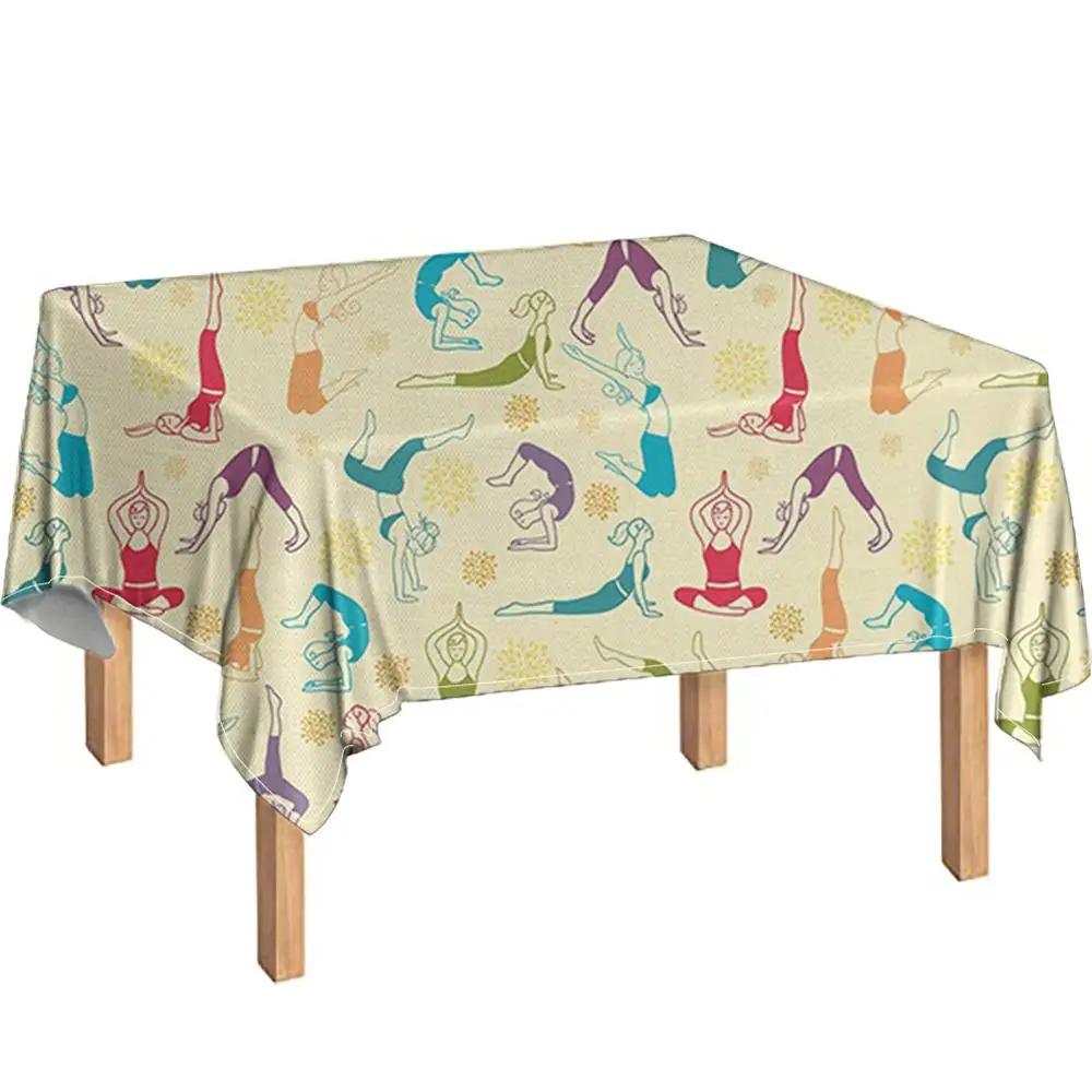 

1pcs Rectangle Tablecloth Table Overlays Yoga Decoration Banquet Dining Table Cover Table Cloth