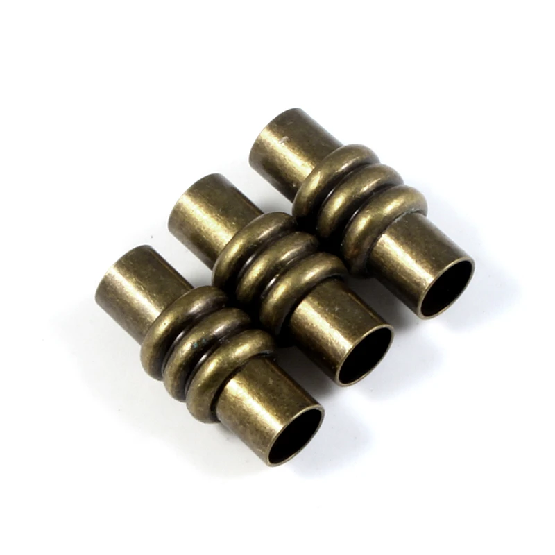 Концевики с резьбой для изготовления ювелирных изделий круглые магнитные