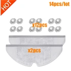 Детали для пылесоса Xiaomi Roborock S50 S51, подходят для пылесоса Xiaomi 2, тряпки для влажной и сухой уборки * 2, фильтр для резервуара для воды * 12 аксессуаров