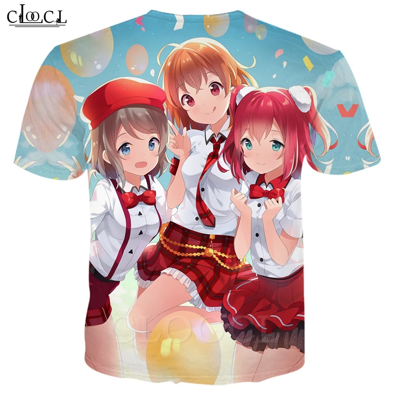 Футболка женская/мужская с 3D принтом Love Live модная классическая хипстерская