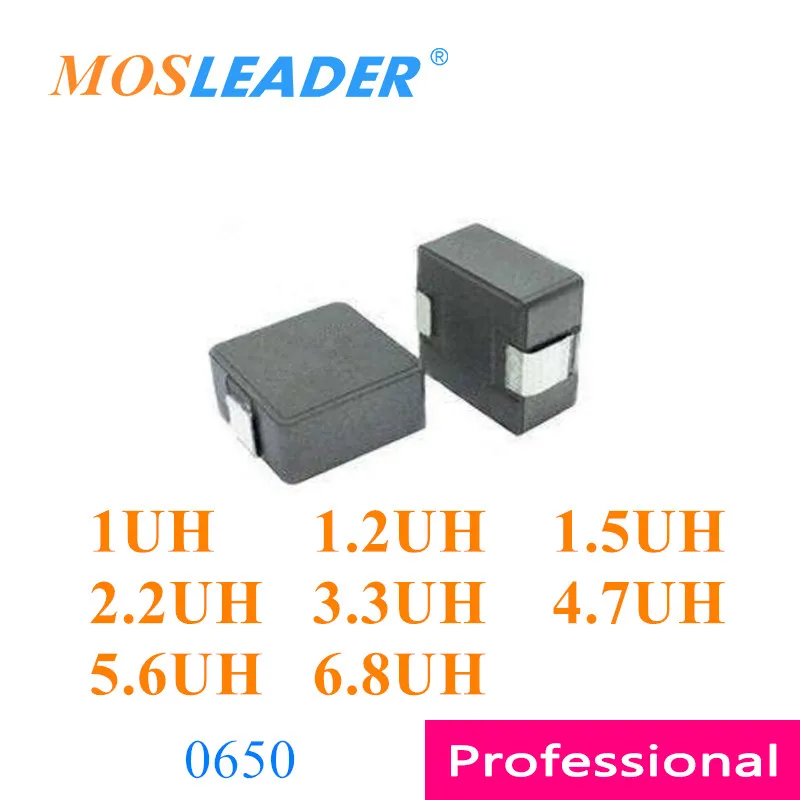 Mosleader 1000 шт. 0650 1UH 1.2UH 1.5UH 2.2UH 3.3UH 4.7UH 5.6UH 6.8UH 20% формованные Силовые индукторы сделано