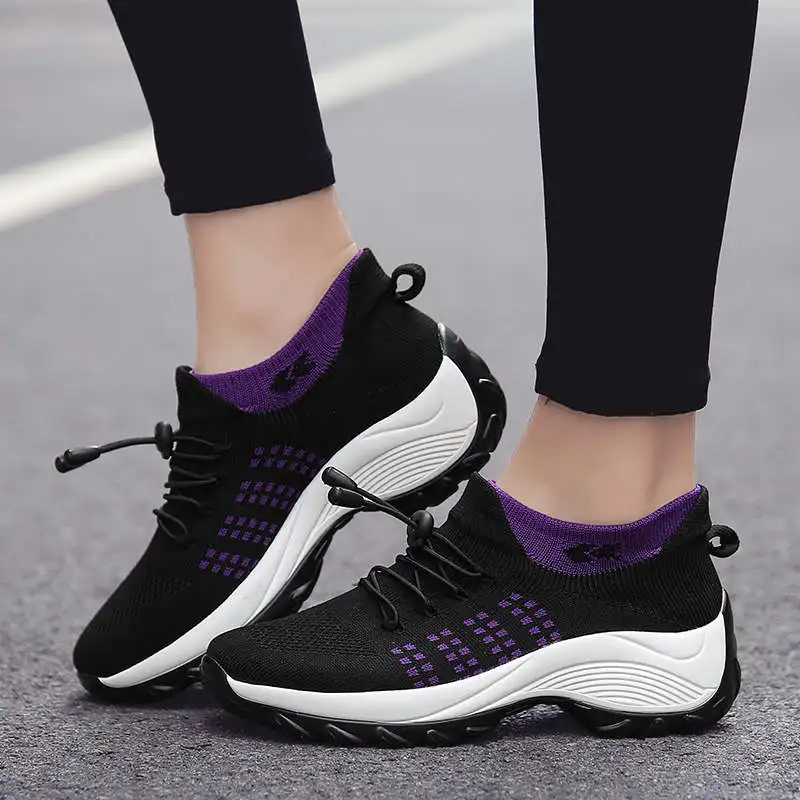 

Toning Women's Platform Sneakers 32-46 Woman Sport Chunky Sole Running Woman 38-46 Women's Sports Shoes 2020 Hot Seasons Tennis