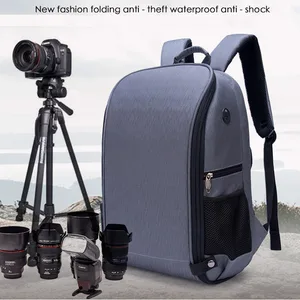 roadfisher folding waterproof camera photographic portable backpack bag fit digital slr for canon eos rp 4000d sony nikon free global shipping