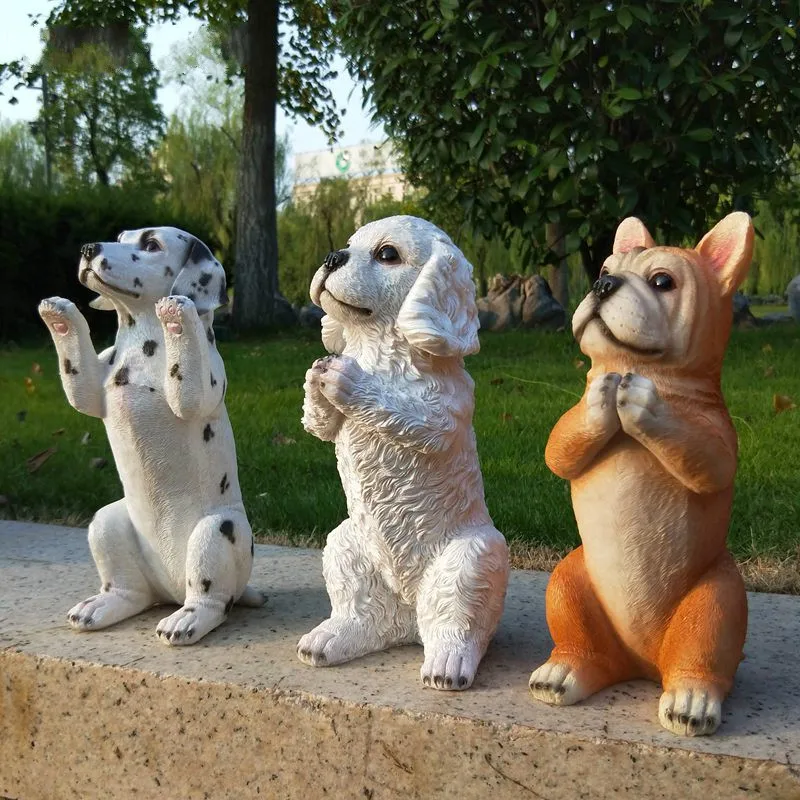 

Hot New Product Modern Resin Cartoon Simulation Puppy Crafts Desktop Balcony Living Room Bedroom Home Decoration Ornaments
