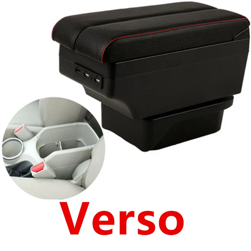 Для toyota verso подлокотник коробка двойной слой с usb интерфейсом