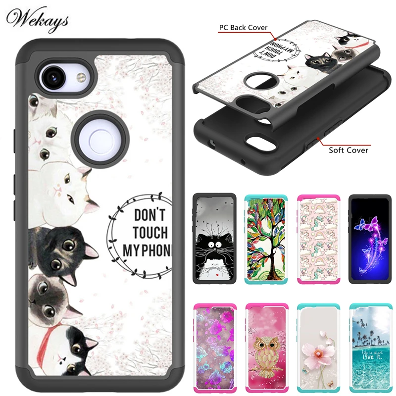 

Cover For Google Pixel 3 3A 4 XL 3XL 4XL Cartoon Hybrid Armor Shockproof Case For Google Pixel3 Pixel3A Pixel4 XL Covers Cases