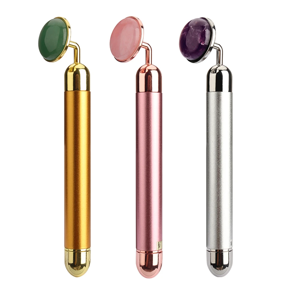 Электрический вибрирующий натуральный нефритовый кварц для подтяжки лица |