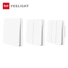 Настенный выключатель Yeelight Slisaon, открытый двойной переключатель управления, переключатель с 2 режимами работы, Интеллектуальный светильник, управление через приложение MI HOME