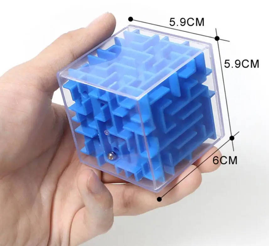 Детские игрушки 3D головоломки лабиринт шар куб ручная игра чехол коробка