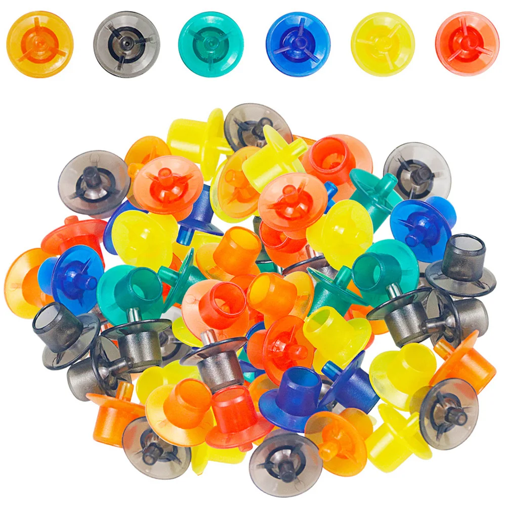 

100PCS 19*16mm 6 Colors Bee Queen Rearing Cell Cup Beekeeping Feeding Container Tools Applicable to Beekeeper Professional Tools