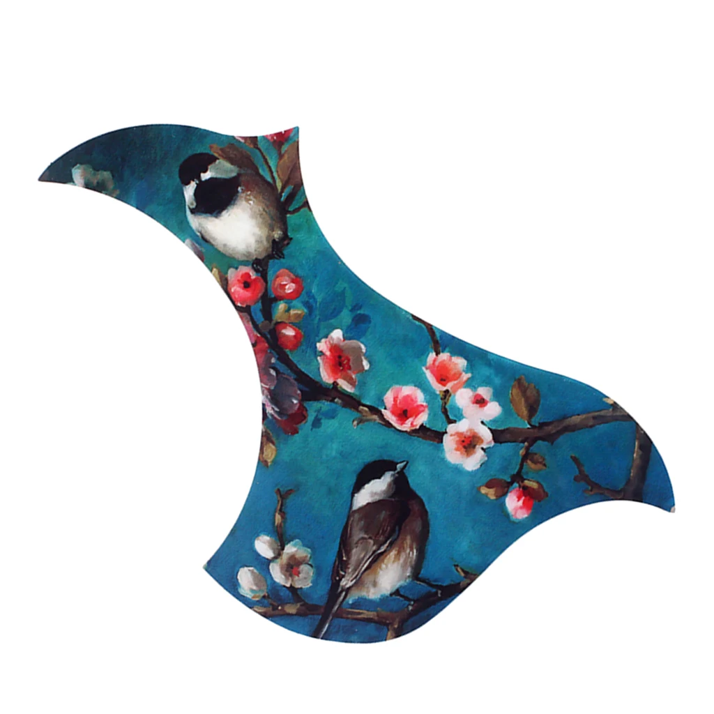 

1pc Acoustic Guitar Pickguard Scratch Plate Accs Flower And Bird Painting