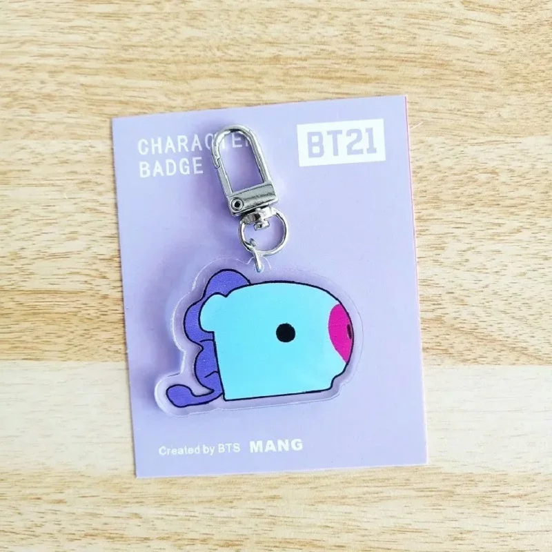 

HBTSC Cartoon image bag pendant baby series pendant jewelry creative cute pendant double bag decoration BT21