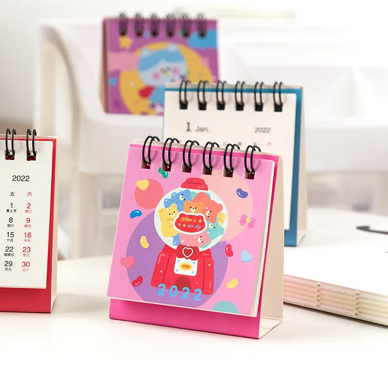 1 шт. милый мультяшный Сказочный портативный настольный мини-календарь для