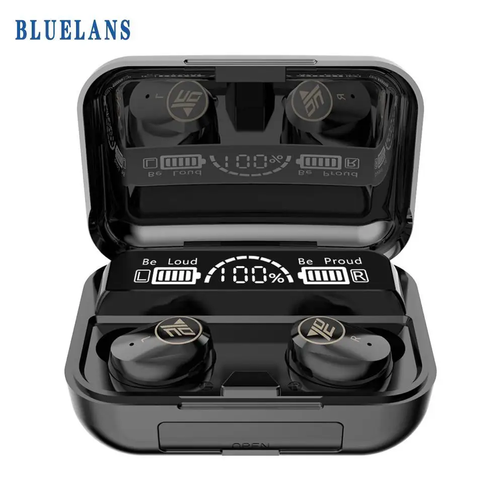 

TWS M16 Wireless Bluetooth 5.1 Headphone LED Display Earphone With Power Bank Charging Box Stereo Silicone Earbuds for All Phone