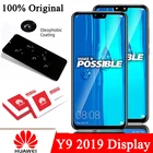 ЖК-дисплей для Huawei Y9 100% 6,5, 2019 Оригинальный сенсорный экран с дигитайзером Enjoy 9 Plus, JKM-LX1, JKM-LX2, запасные части