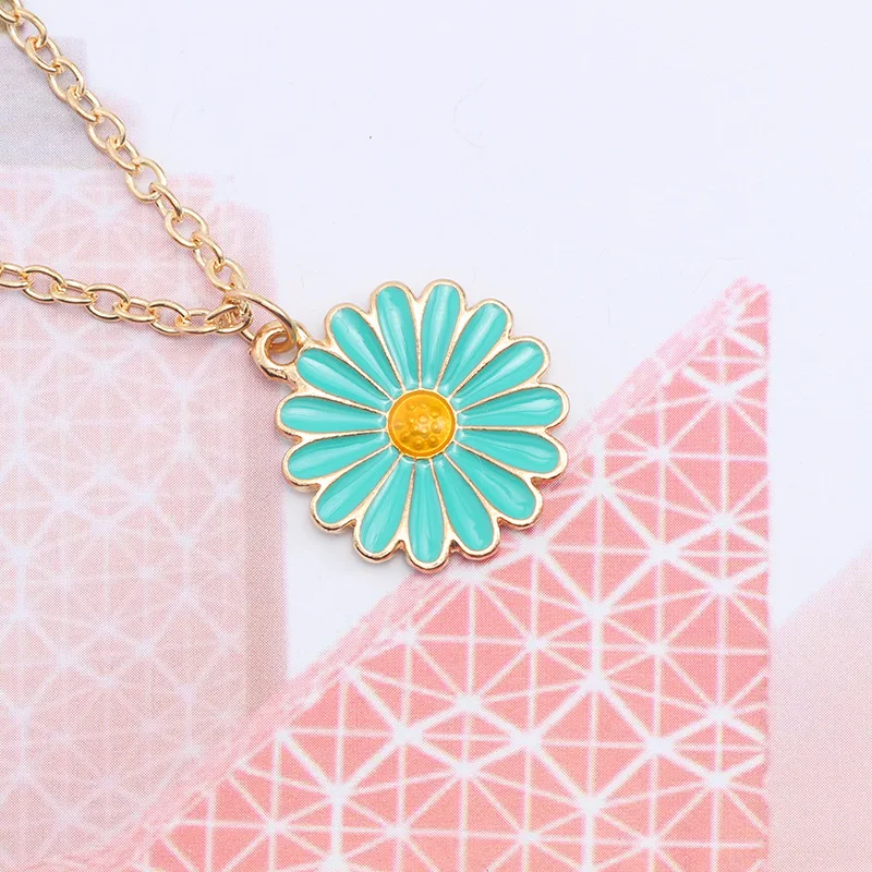 Yungqi Мода ожерелье из подсолнечника для женское с подвеской подарок аксессуары