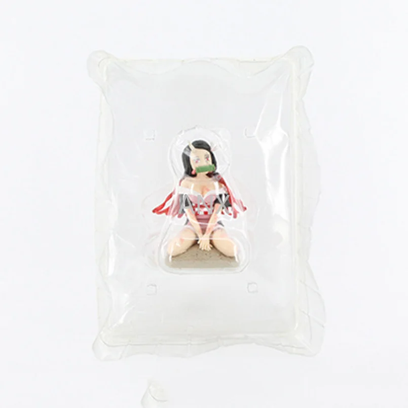 

13CM Anime Demon Slayer Nezuko Figure PVC Action Figure Collectible Model Toy Doll Gift Agatsuma Zenitsu Figure Kamado Nezuko