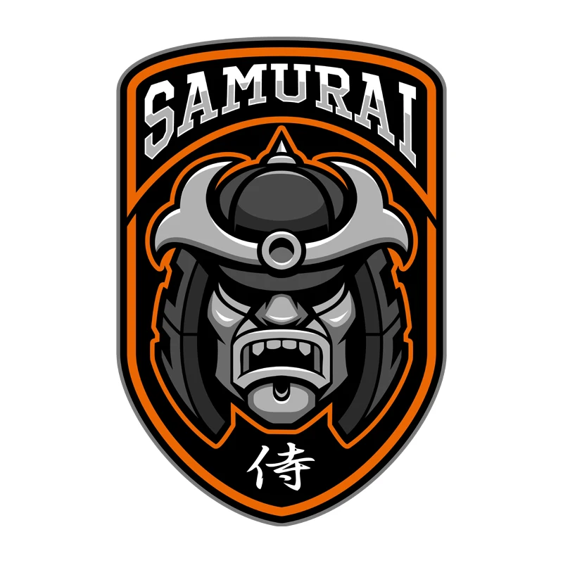 

Exquisite Japanese Style Series Samurai Badge Guard Street Car In A Row of Motorcycle Car Stickers PVC Decals