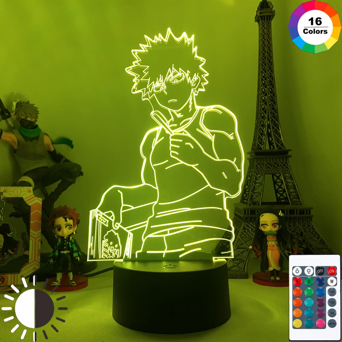 

3d Light Bakugo My Hero Academia for Bedroom Decor Birthday Gift Manga Gadget My Hero Academia Katsuki Bakugo Table lamp Anime