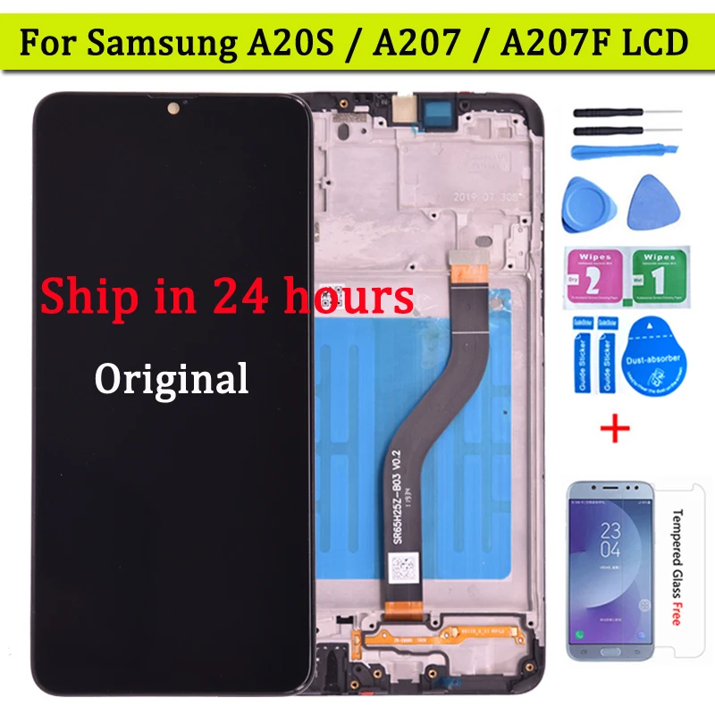 Оригинальный Для Samsung galaxy A20S A207 ЖК дигитайзер дисплей с сенсорным экраном сборка