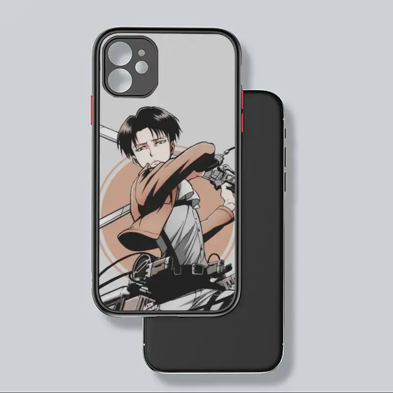 

Anime Japan attack on Titan Phone Case Matte Transparent for iPhone 7 8 11 12 s mini pro X XS XR MAX Plus coque