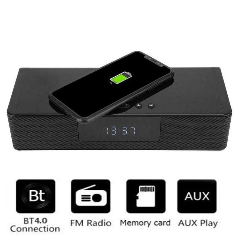 

Bluetooth-колонка с беспроводной зарядкой, 4000 мА · ч