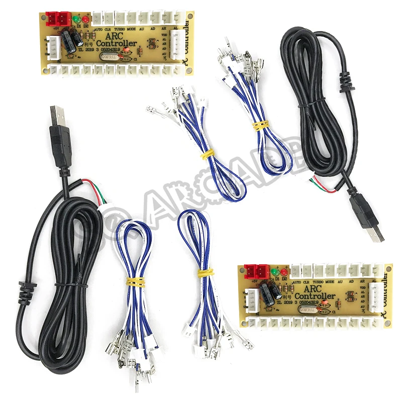 

20pcs/lot USB Zero Delay Encoder Board Diy Kit Arcade Parts 2.8mm 4.8mm Cable Fit Copy Sanwa Push Button 5Ppin Joystick