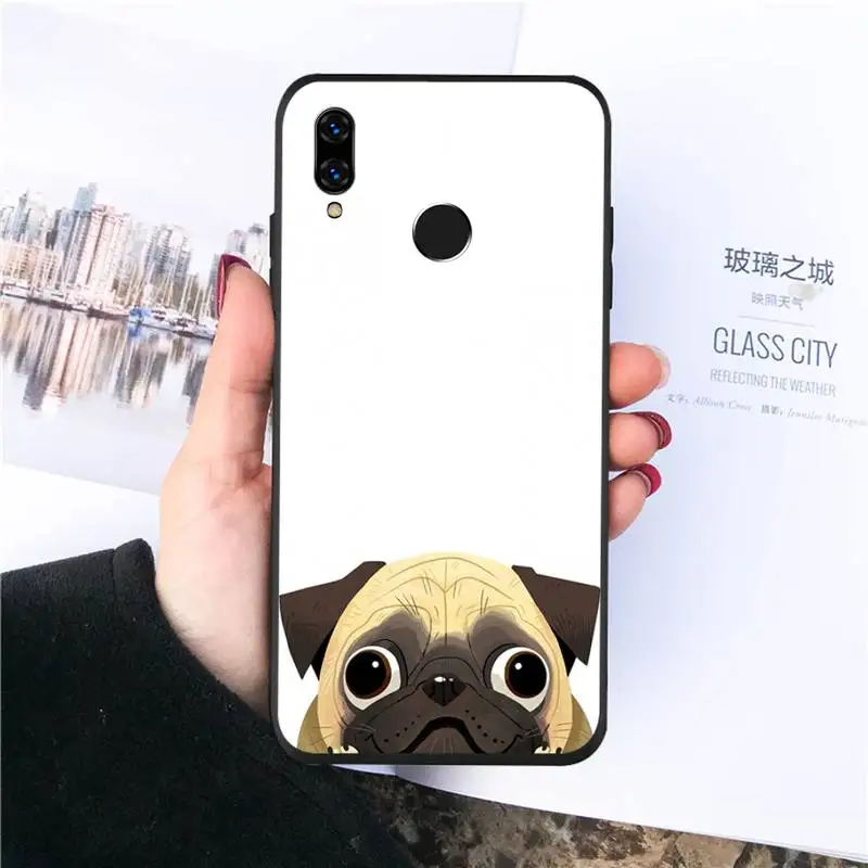 

French bulldog dog cute painting animal Phone Case For Huawei honor Mate P 10 20 30 40 Pro 10i 9 10 20 8 x Lite funda coque