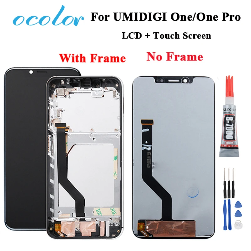 Ocolor для UMI Umidigi один ЖК дисплей и сенсорный экран с рамкой детали в сборе