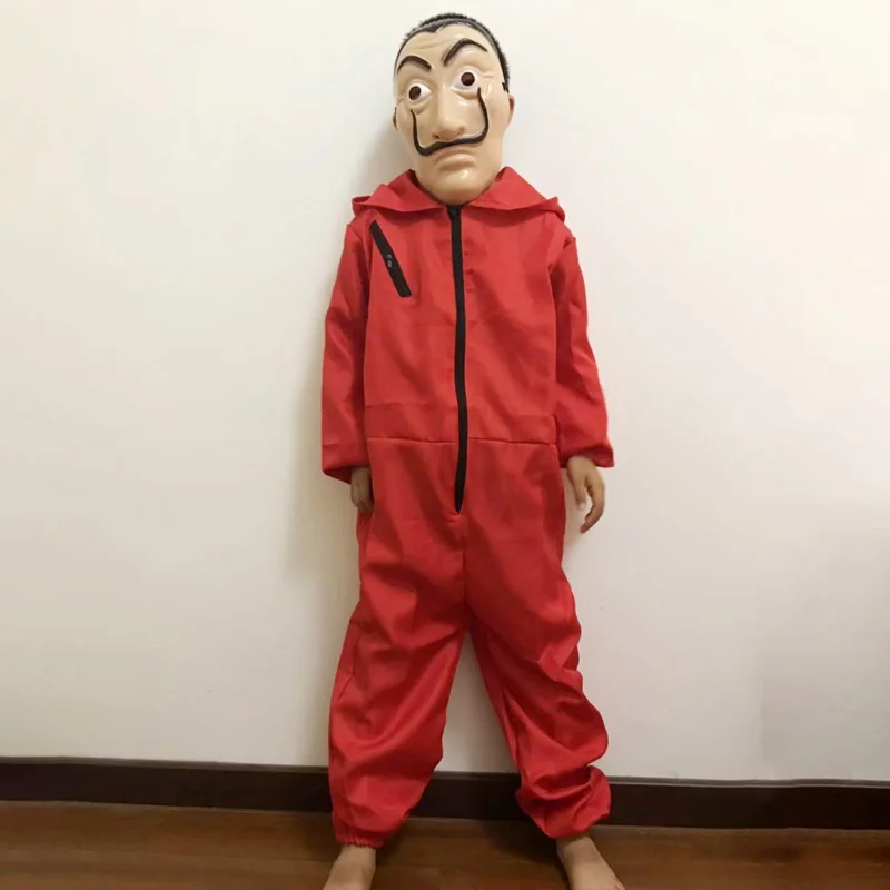 La Casa De Papel Сальвадор Дали фильм Косплэй костюм вечерние Хэллоуин маска деньги Heist