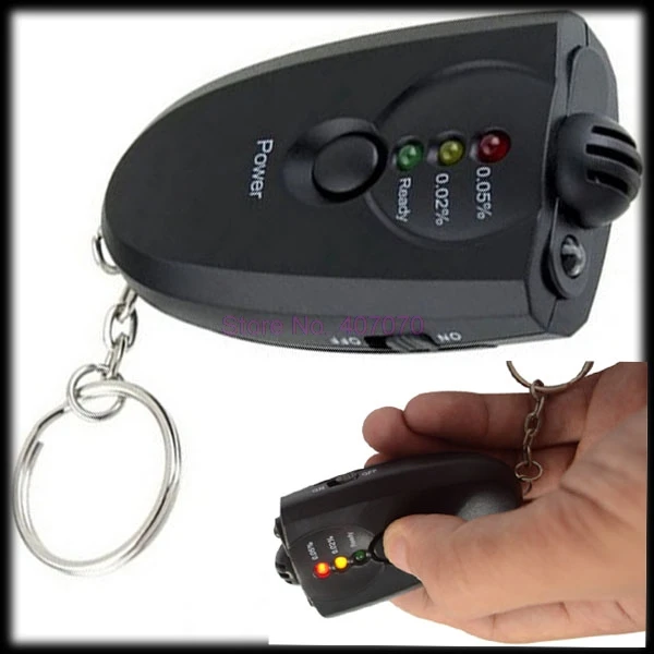 by DHL or Fedex 50pcs breath Alcohol Tester Breathalyzer Red Flashlight Led Display Keychain | Автомобили и мотоциклы