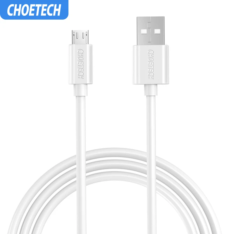 Choetech, 0,5 м, 1 м, Micro Usb кабель, 5 В, а, USB кабель для быстрой зарядки, TPE, кабели для мобильных телефонов, для Xiaomi, huawei, Android, телефонный кабель