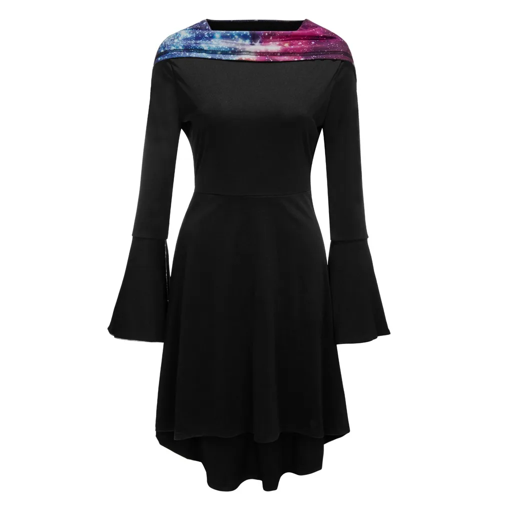 Модное платье для женщин Повседневное свободное с длинным рукавом капюшоном