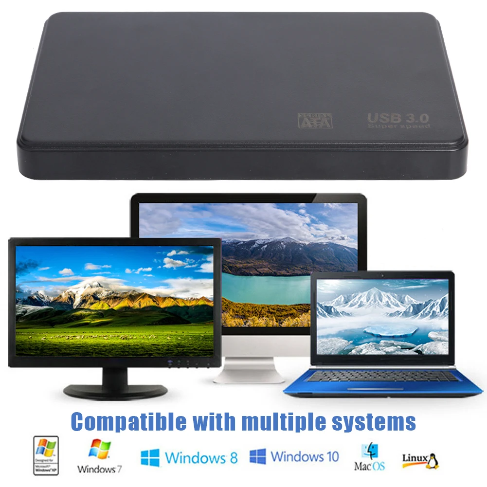 

USB 3.0 Hard Drive Case HD Enclosure Super Speed for Windows Enclosure 2.5 inch Serial Port SATA HDD SSD Adapter Box