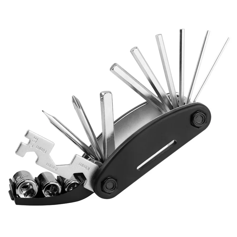 

Bicycle maintenance combination repair tire tool mountain road vehicle multifunctional folding repair tire wrench set
