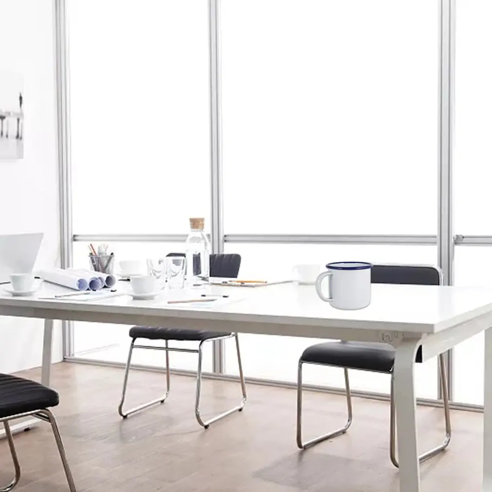 

Thickened Curling Enamel Mug Retro Nostalgic Water Cup Creative Coffee Mug Retro Round Creative Teacup