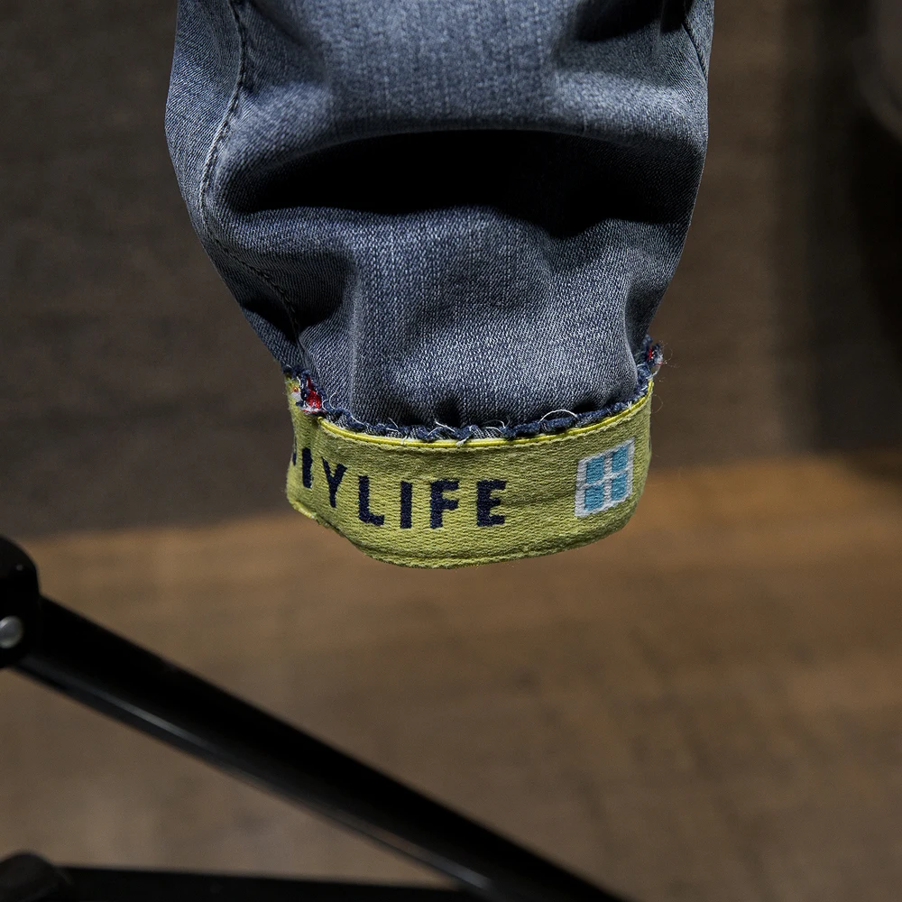 

Plus Size 5XL 6XL 7XL Men's Casual Harem Jeans Fashion Loose Ripped Hole Patch Streetwear Denim Pants Autumn Drawstring Trousers