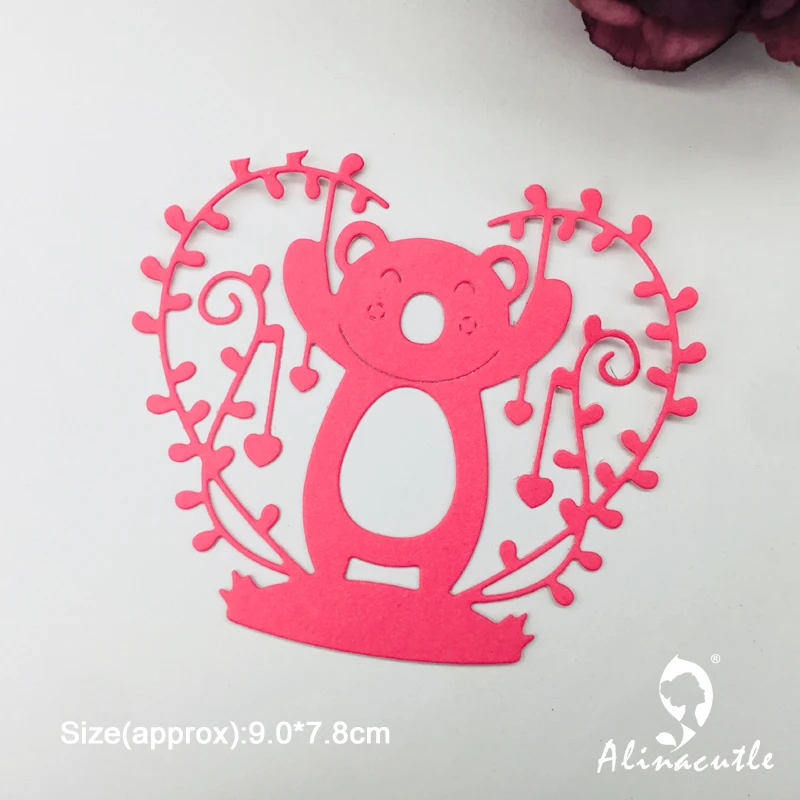 Металлическая резка высечки джунгли медведь Сделай Сам Скрапбукинг Бумага