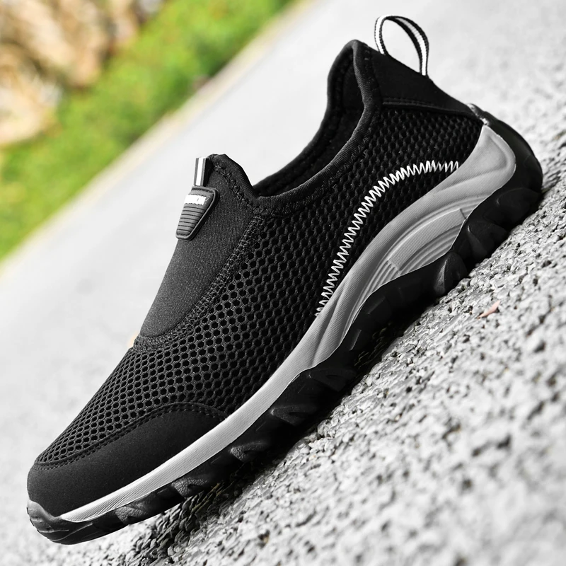 

Lightweight Sport Running Shoes Breathable Mesh Jogging Sneakers Summer Men Sneakers 2021 Slip on Casual Walking Shoes for Men