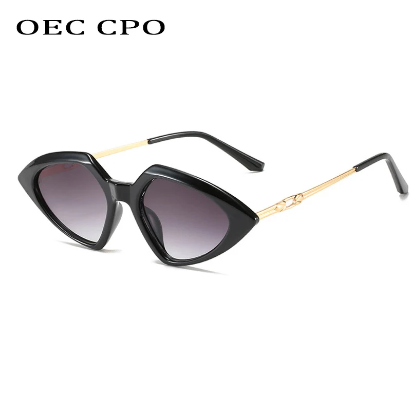 

OEC CPO Fashion Cat Eye Sunglasses Women Vintage Small Triangle Sunglasses For Men Ladies Shades Sun Glasses UV400 Eyeglasses