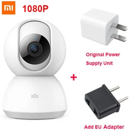 C add EU Смарт-Камера Mijia xiaobay, веб-камера 1080P HD, Wi-Fi, панорамирование, ночное видение, 360 угол обзора, видео камера, Радионяня - Цветной: C add EU