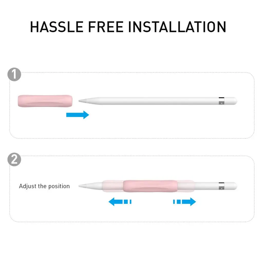 Чехол со стилусом силиконовый защитный чехол для Apple Pencil 1/2 с защитой от царапин |